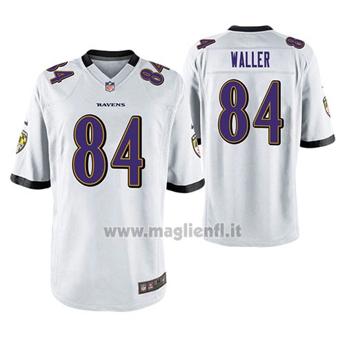 Maglia NFL Game Baltimore Ravens Darren Waller Bianco